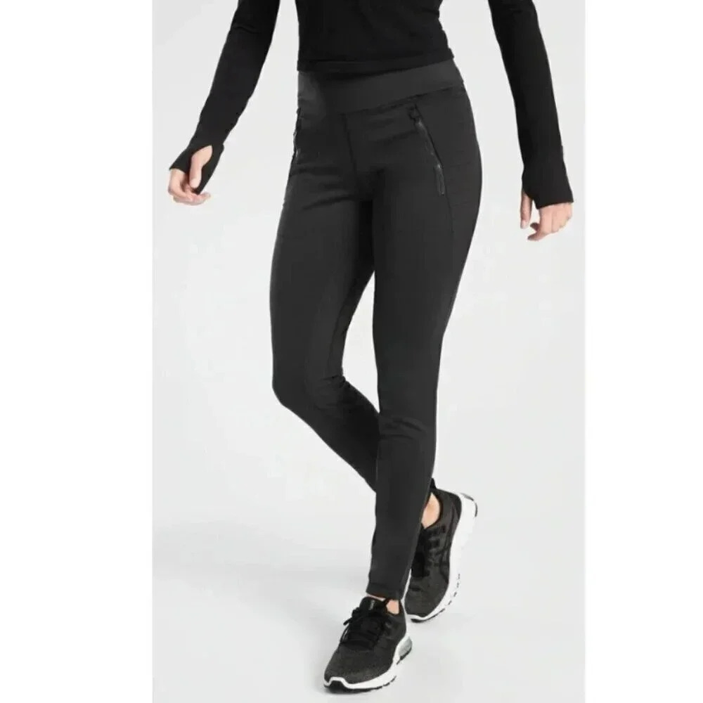 Athleta Womens Size Small Peak Hybrid Fleece Tight